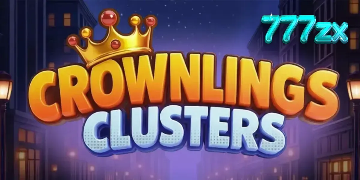 Tampilan visual ceria dari slot Crownlings Clusters dengan karakter blob berwarna-warni.